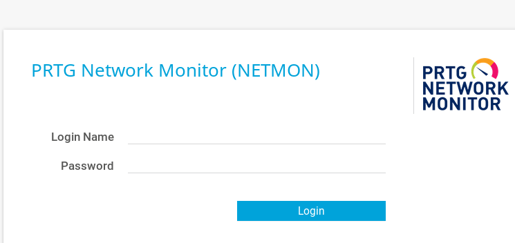 PRTG Login Page